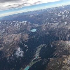 Flugwegposition um 11:00:51: Aufgenommen in der Nähe von Gemeinde St. Gallenkirch, Österreich in 4590 Meter